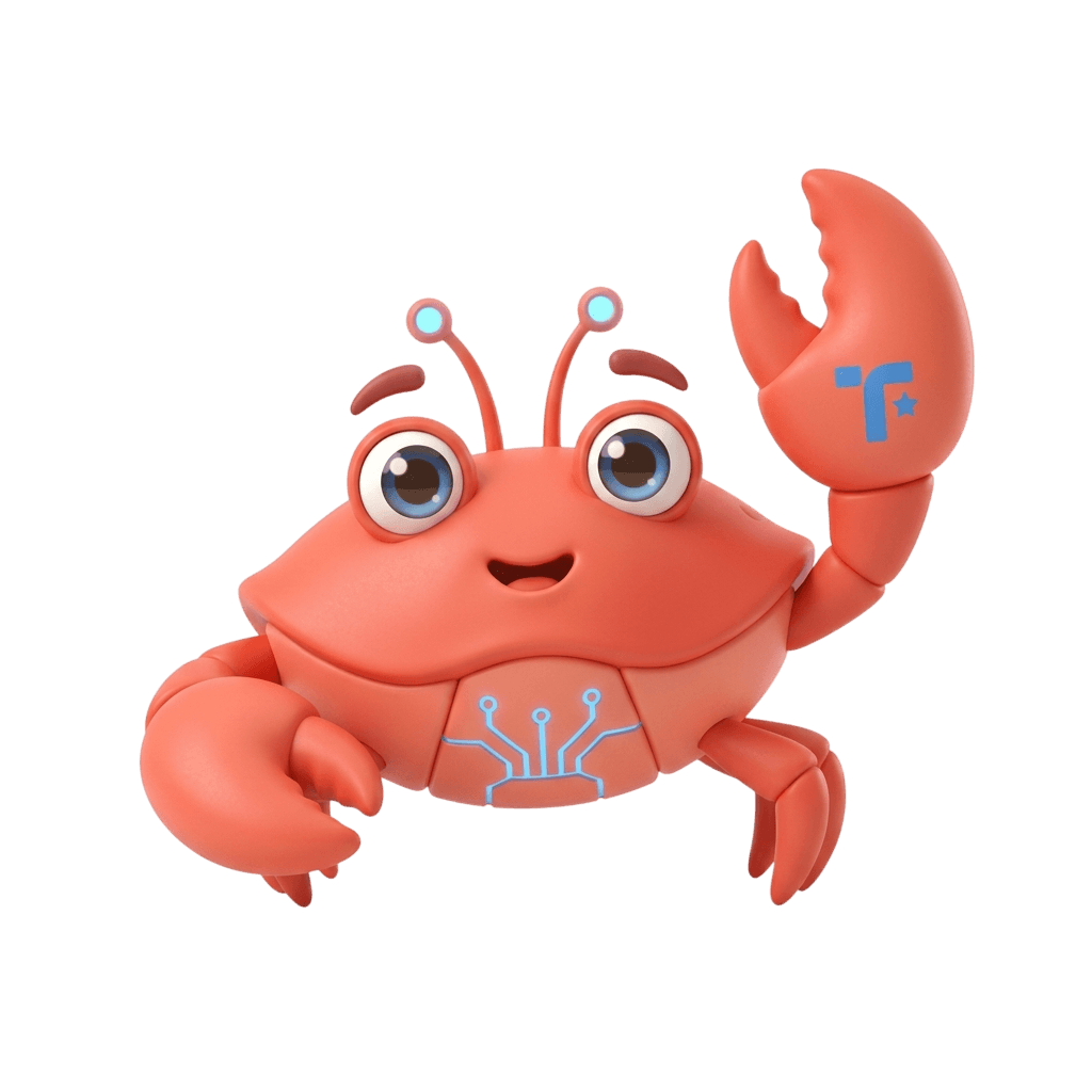 CrabClip Mascot
